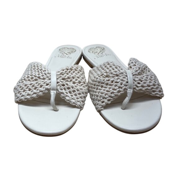 Vince Camuto Womens White Woven Bobbiey Slide Sandals Size 10M - New - Picture 2 of 8